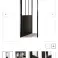 ARTENS Dørhøyde i aluminium 204 cm, bredde 83 cm, diskret glass - engros tilgjengelighet bilde 2