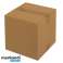 Cutii de carton pliabile en-gros de înaltă calitate - Dimensiuni: 250x250x250mm, 1-ondulat, ideal pentru transport și depozitare fotografia 1