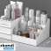 Tiroir de rangement cosmétique polyvalent de haute qualité pour rouge à lèvres, pinceaux, lotions, fard à paupières, vernis à ongles et bijoux (blanc) photo 2