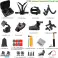 Paquetes de kits de accesorios de video de cámara de acción para GoPro Hero 11 10 9 8 7 6 5 4 3, Go Pro max, Insta360, DJI Osmo Action / Action 2, AKASO y más (DT08) fotografía 6