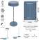 Blue Sand elegantne kaasaskantav laualamp välis- ja siseruumides eemaldatava peaga - laetav aku USB-laeng LED 2700k 2w 200 luumen IP54 foto 6