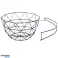 Fruit and vegetable basket with hanger metal basket black loft bowl image 6