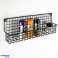 Wall shelf for spices metal black loft 39 5x6 5x14cm image 1