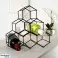 Wine rack metal black 6 bottles 29 5x14 5x28 5 cm image 1