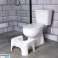 White toilet footstool image 3