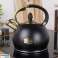 Kettle with whistle steel black 3 l image 1