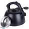 Kettle with whistle thermometer steel black 3 l image 2