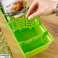 Organizer kitchen container for spices bags divided green image 4