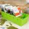 Органайзер кухонный контейнер для мешочков для специй, разделенный зеленым цветом изображение 5