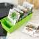 Органайзер кухонный контейнер для мешочков для специй, разделенный зеленым цветом изображение 6