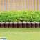 Bordure de bordure de pelouse marron palissade de jardin ensemble 32el. 4 1m photo 1