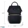 Herzberg HG 03190: Multifunktions-Mama-Windel- und Babyflaschentasche schwarz Bild 3