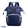 Herzberg HG 03206: Multifunktions-Mama-Windel- und Babyflaschentasche Blau Bild 2