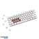 Trådløst mekanisk tastatur Motospeed SK62 hvid blå billede 3