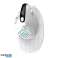 Delux M618XSD BT Wireless Vertical Mouse 2.4G RGB White image 2
