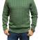 Mens Cable Heavy Knitwear Sweater Jumper Pullover Sweatshirt Long Sleeve Tops image 3
