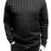 Muški kabel teška pletenina džemper džemper pulover trenirka dugih rukava vrhovi dugih rukava slika 1