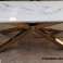Coffee Table - Gold and Silver Marble Top Coffee Table image 2