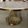 Coffee Table - Gold and Silver Marble Top Coffee Table image 1