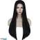 BQ3E WIG HAIR 80cm BLACK COSPLAY image 1