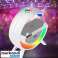 Chargeur de boule disco sans fil 15W, radio et haut-parleur : lampe de table LED intelligente, lampe veilleuse avec chargeur sans fil 3 en 1, éclairage ambiant avec BT photo 2