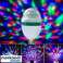 Smaragdová disco LED lampa E27, 3W, 270lm by Manta - Rotační RGB světelný efekt fotka 2