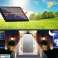 Solar LED anheng lampe sett 2x lysekrone solpanel fjernkontroll bilde 6