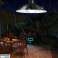 Solar LED anheng lampe sett 2x lysekrone solpanel fjernkontroll bilde 3