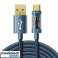 Joyroom USB Type C datakabel 3A 2m blå S UC027A20 billede 1