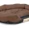 Dog bed OVAL 115x95 cm Personalized Waterproof Brown image 1