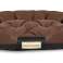 Dog bed OVAL 100x75 cm Personalized Waterproof Brown image 2