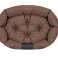 Hundebett OVAL 100x75 cm Personalisiert Wasserdicht Braun Bild 3