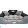 Dog bed playpen KINGDOG 130x105 cm Personalized Waterproof Dark Gray image 2