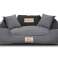 Šunų lova KINGDOG 115x95 cm Personalizuotas UNMOVABLE Antislip Grey nuotrauka 2