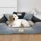 Țarc de joacă pentru pat câine KINGDOG 55x45 cm Personalizat Impermeabil Gri închis fotografia 6