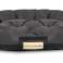 Suņu gulta OVAL 115x95 cm Personalizēts ūdensizturīgs melns attēls 2