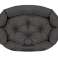 Cama para perros OVAL 115x95 cm Personalizada Impermeable Negro fotografía 3