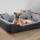 Povečaj pasjo posteljo Playpen 100x75 cm Vodoodporne kosti Črna fotografija 6