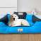 Suņu gultas rotaļu ratiņš KINGDOG 55x45 cm Personalizēts ūdensnecaurlaidīgs zils attēls 3