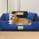 Šunų lova KINGDOG 75x65 cm Personalizuota nepajudinama antislipo mėlyna nuotrauka 5