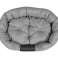 Κρεβατάκι σκύλου ΟΒΑΛ 130x105 cm Εξατομικευμένο Αδιάβροχο Γκρι εικόνα 3