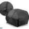 Dog bed 50 cm personalized DETACHABLE anti-slip VELOUR gray-black image 3