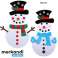 Bonhomme de neige en feutre avec décorations amovibles FELTSNOWMAN photo 2