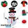 Bonhomme de neige en feutre avec décorations amovibles FELTSNOWMAN photo 1