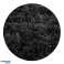 Plüss szőnyeg SHAGGY 80x160 cm Csúszásgátló Fekete Puha kép 3