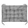 Garden Cushion 120x80 cm with High Side for Bench Pallets Waterproof Grey image 1