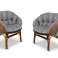 Garden set 2x 122x40 cm + 190x40 cm for Chair Sofa Swing Rattan Furniture Waterproof Grey image 1
