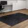 Plush rug SHAGGY 100x160 cm Antislip Black Soft image 1