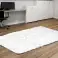 Килимок плюшевий SHAGGY 100x160 см Antislip White Soft зображення 1