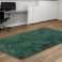 Plush rug SHAGGY 100x160 cm Antislip Green Soft image 1
